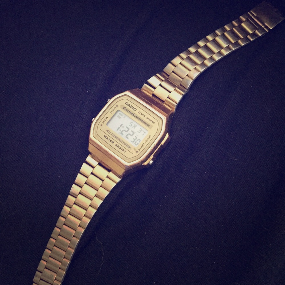 Casio Gold-Tone Stainless Steel Mens Watch